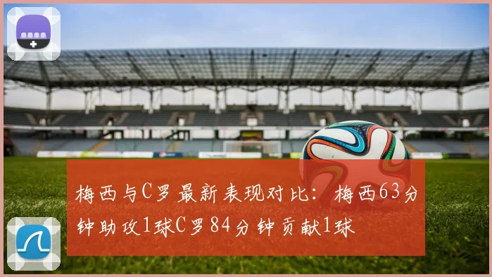梅西与C罗最新表现对比：梅西63分钟助攻1球C罗84分钟贡献1球